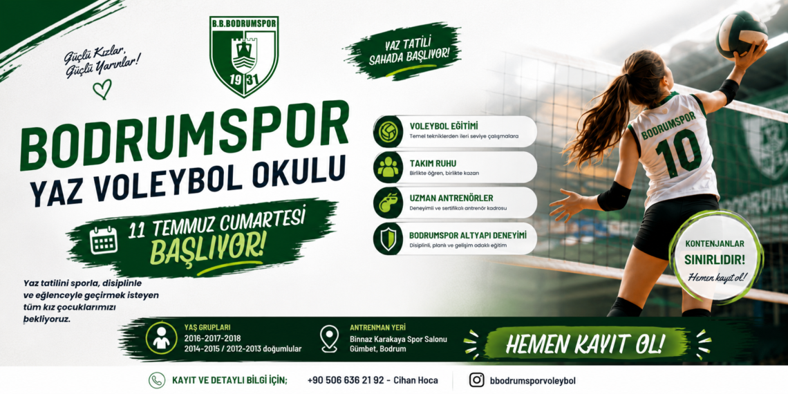 B.B Bodrumspor Yaz Spor Okullarımız Başlıyor…!